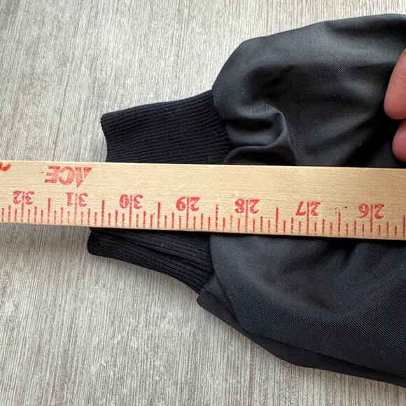 Vintage Al Kader Shriners Fraternity Jacket Satin Black Snap Bomber L Portland - Picture 6 of 9